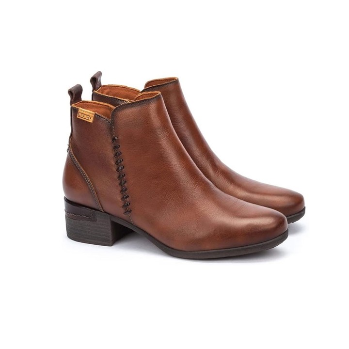 Botines de Tacón Mujer Pikolinos W6W-8950 Cuero