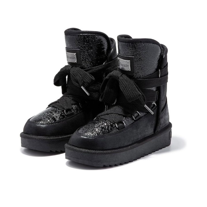 Botines Planos Mujer D.franklin Dfsh370006 Negro