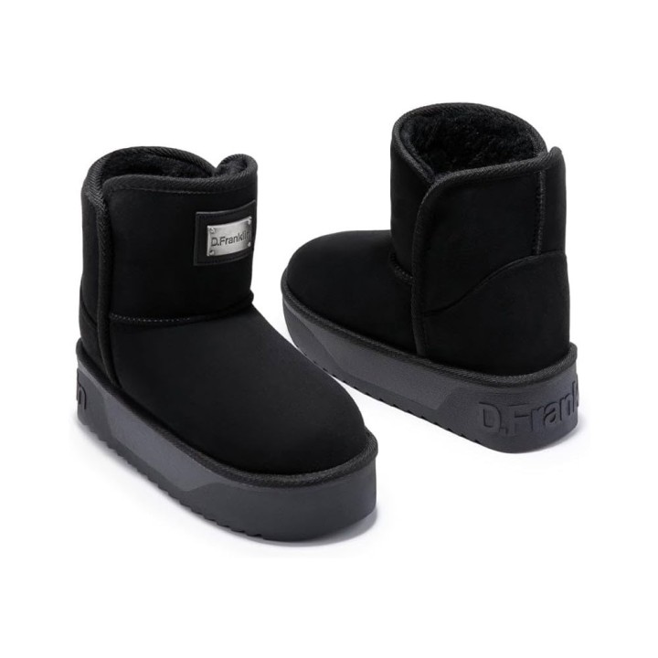 Botines Planos Mujer D.franklin Nordic V.2 Basic Low Negro