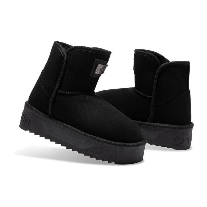 Botines Planos Mujer D.franklin Nordic V.2 Basic Low Negro