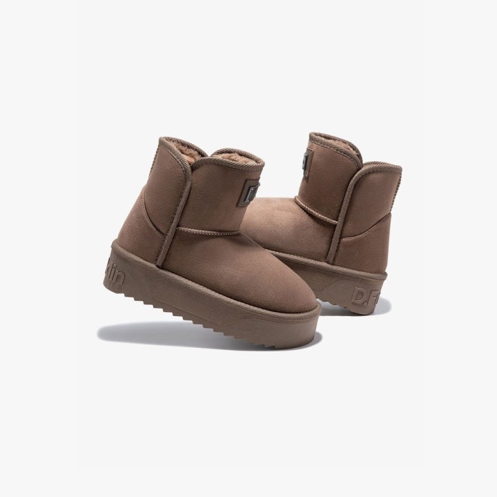 Botines Planos Mujer D.franklin Nordic V.2 Basic Low Taupe