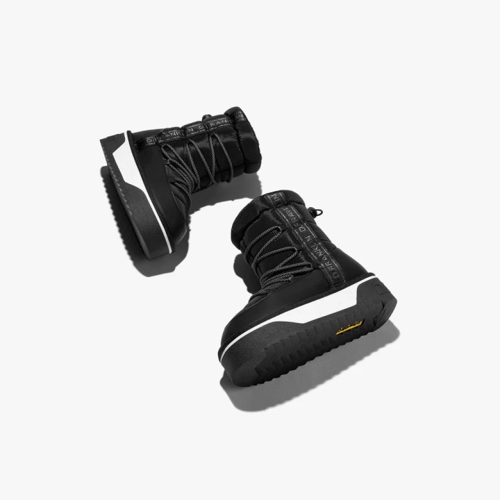 Botines Planos Mujer D.franklin Nordic V.2 Bomb Negro Negro