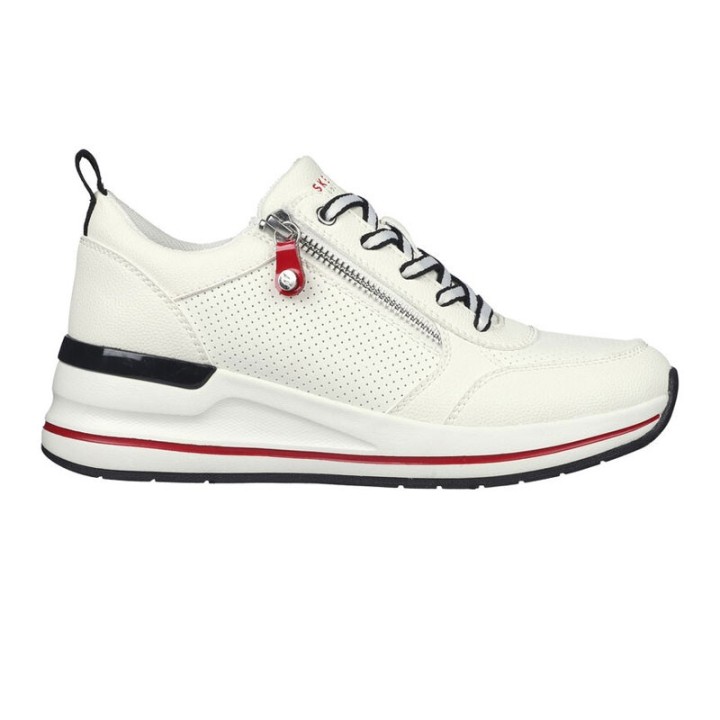 Sneakers Mujer Skechers Billion 2 - Side Lines Blanco