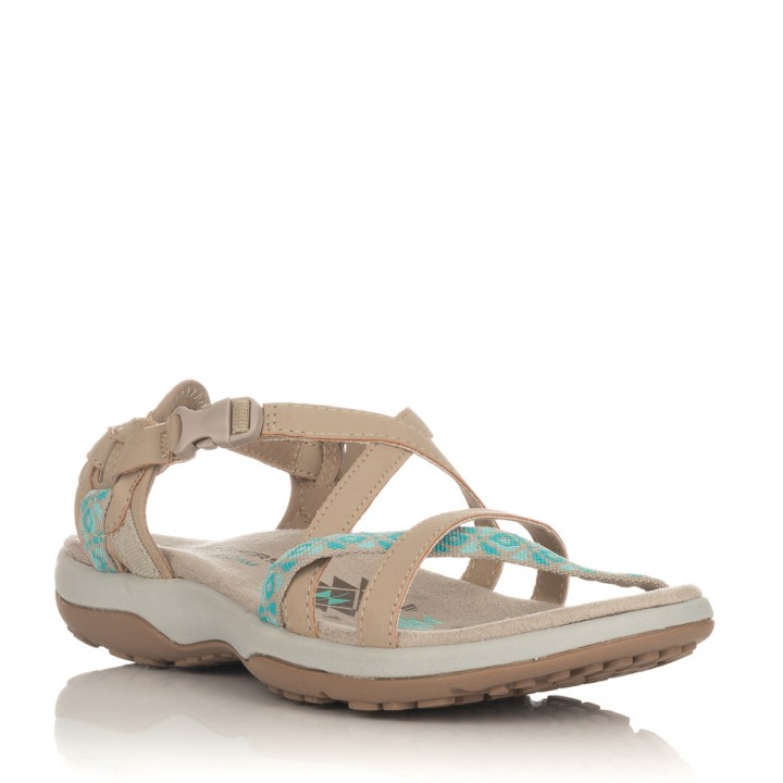 Sandalias Planas Skechers Reggae Slim Taupe 40955