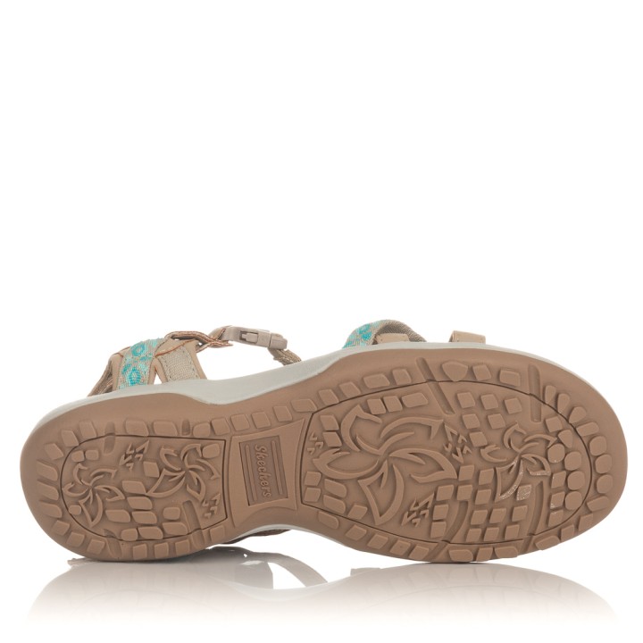 Sandalias Planas Skechers Reggae Slim Taupe 40955