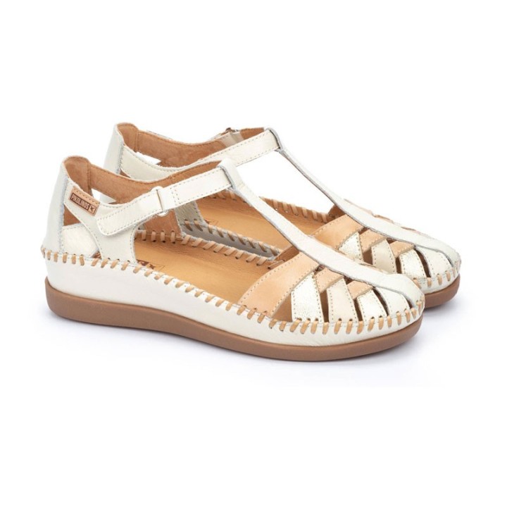 Sandalias Planas Mujer Pikolinos W8K-0705 Beig