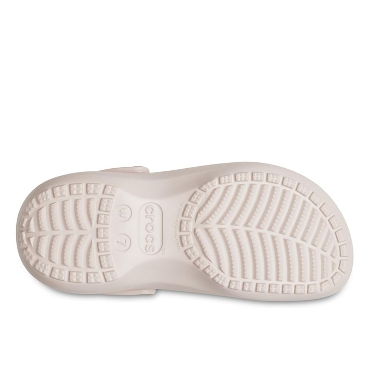 Sandalias Planas Mujer Crocs Classic Platform Clog W Rosa