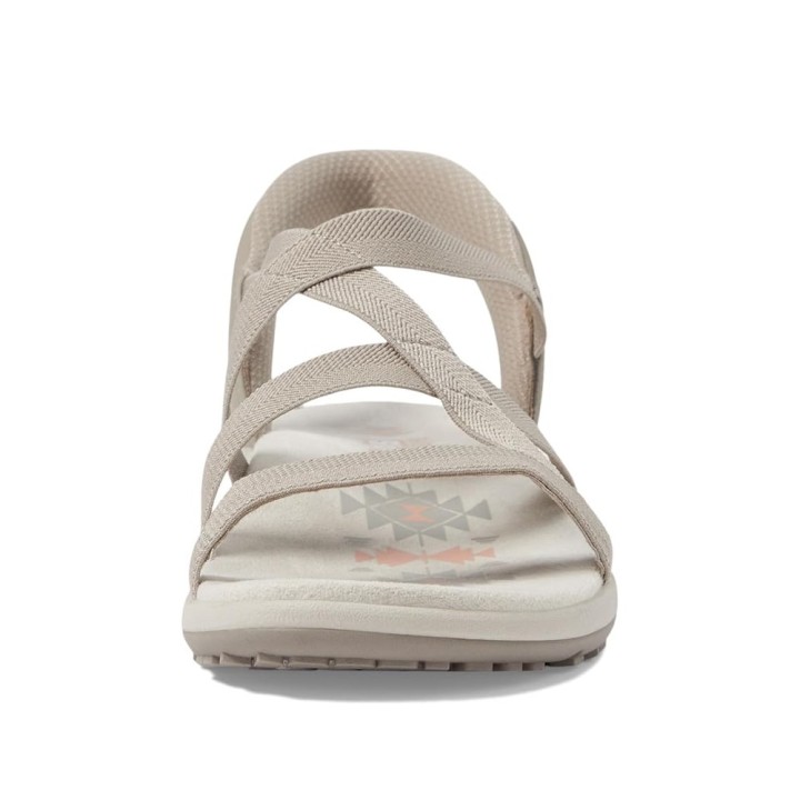Sandalias Planas Mujer Skechers 163460 Taupe
