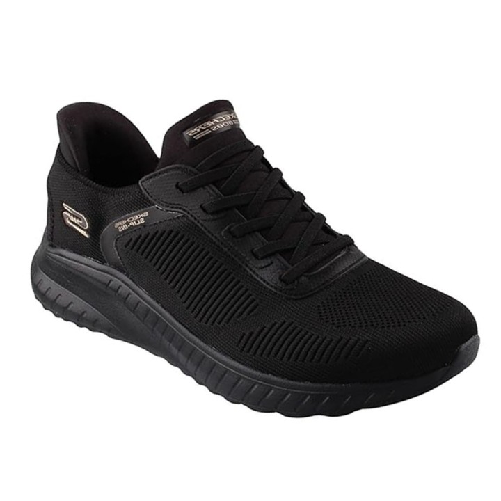 Sneakers Skechers Bobs Squad Chaos Mujer Negro-negro