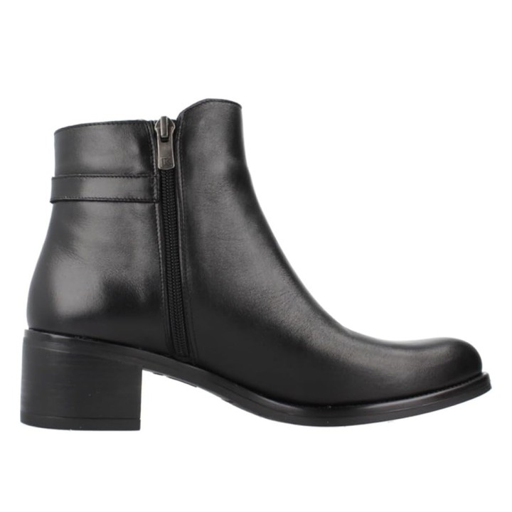 Botines De Tacón Dorking D9347 Mujer Negro