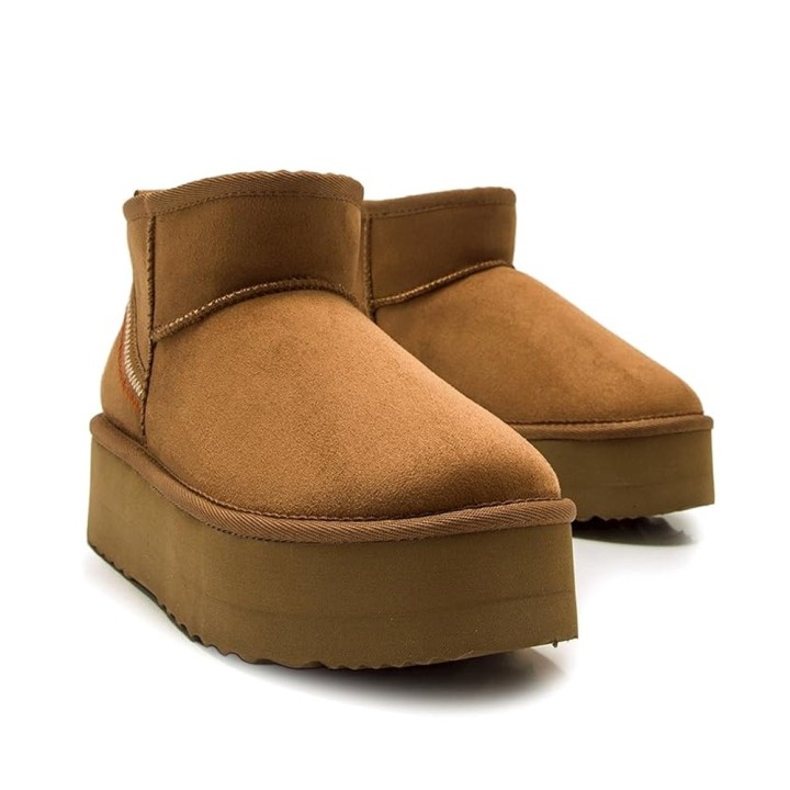 Botines Planos Mustang 59733 Mujer Cuero