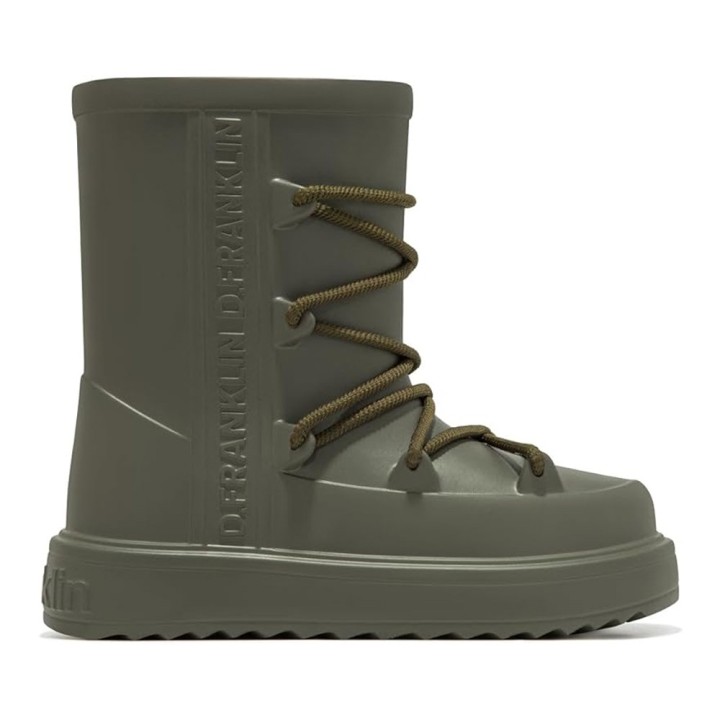 Botines Planos D.franklin Dfsh381001 Mujer Kaki