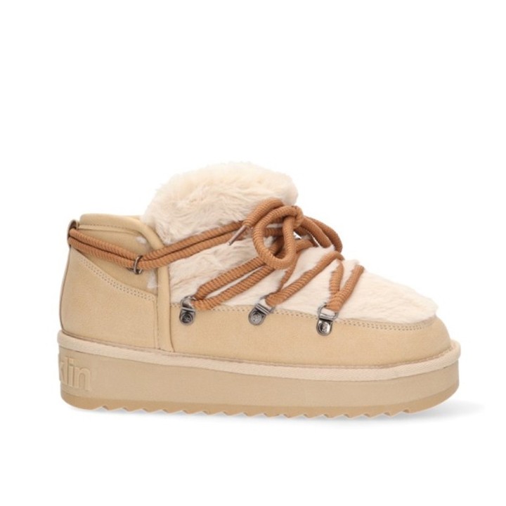 Botines Planos D.franklin Dfsh370011 Mujer Beig