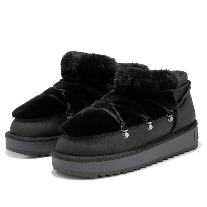 Botines Planos D.franklin Dfsh370011 Mujer Negro