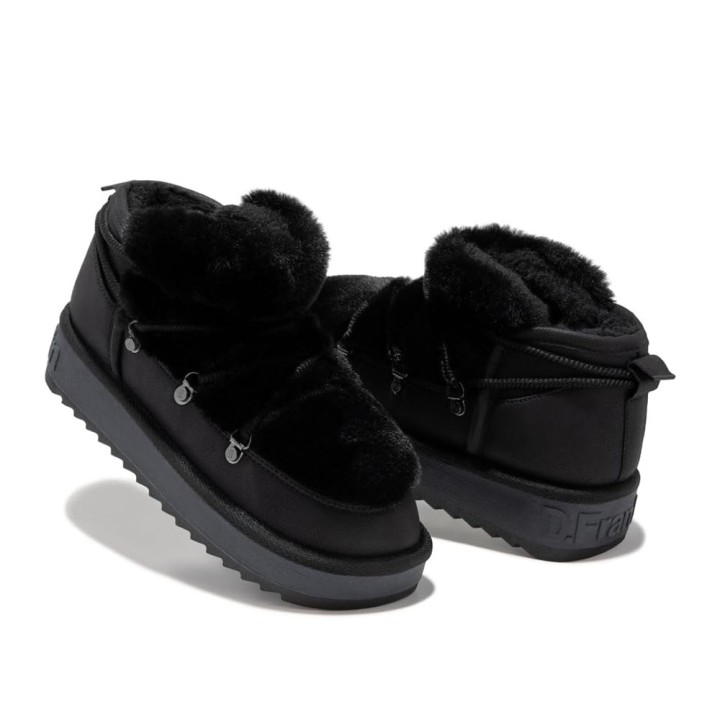 Botines Planos D.franklin Dfsh370011 Mujer Negro