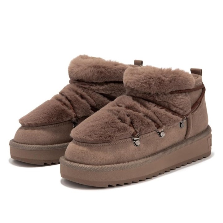 Botines Planos D.franklin Dfsh370011 Mujer Marron