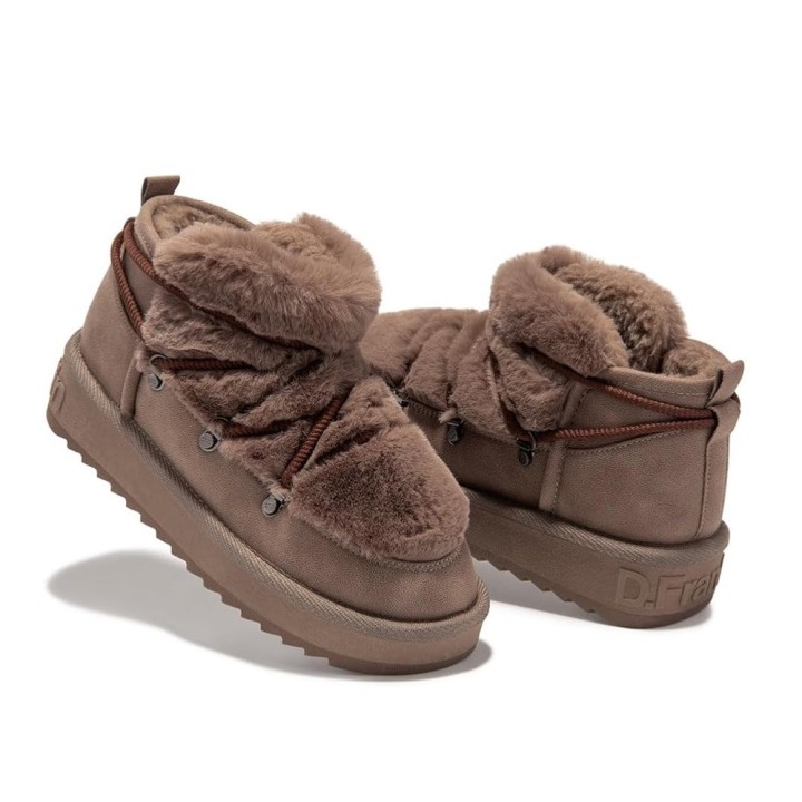 Botines Planos D.franklin Dfsh370011 Mujer Marron