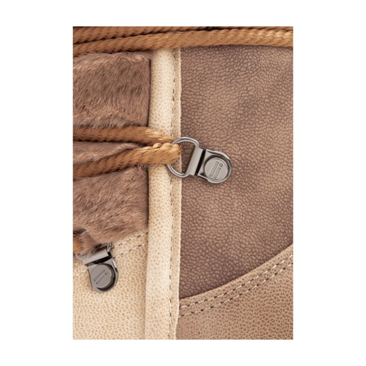 Botines Planos D.franklin Nordic Trk Fur Gradient Mujer Taupe