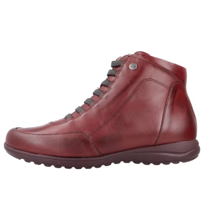 Botines Planos Pitillos 118 Mujer Burdeos