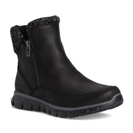 Botines Planos Skechers Synergy Mujer Negro-negro