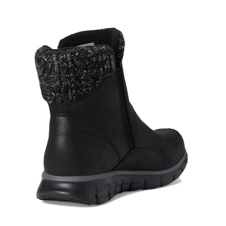 Botines Planos Skechers Synergy Mujer Negro-negro