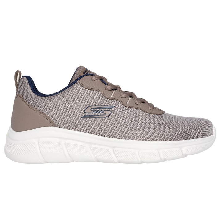 Sneakers Skechers Bobs Sport B Flex-icy Adge Hombre Taupe
