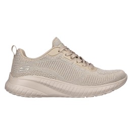Sneakers Skechers Bobs Squad Chaos Mujer Taupe