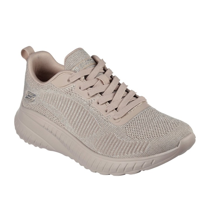 Sneakers Skechers Bobs Squad Chaos Mujer Taupe