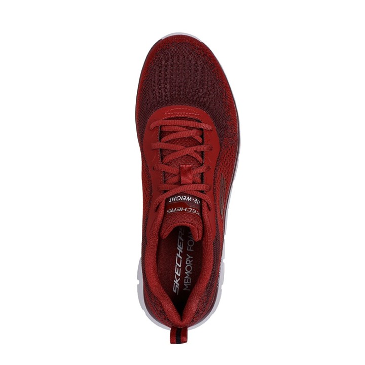 Sneakers Skechers Track-glendor Hombre Burdeos