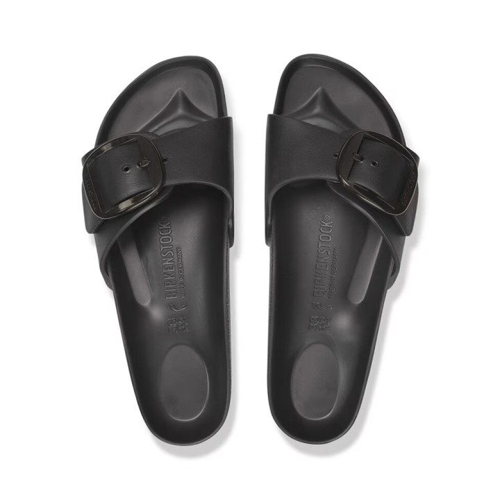 Sandalias Planas Birkenstock Madrid Big Buckle Eva Mujer Negro