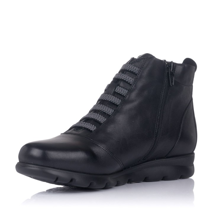 Botines planos Fluchos 356 negros