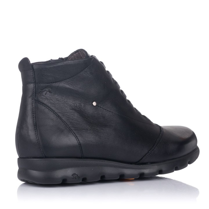 Botines planos Fluchos 356 negros