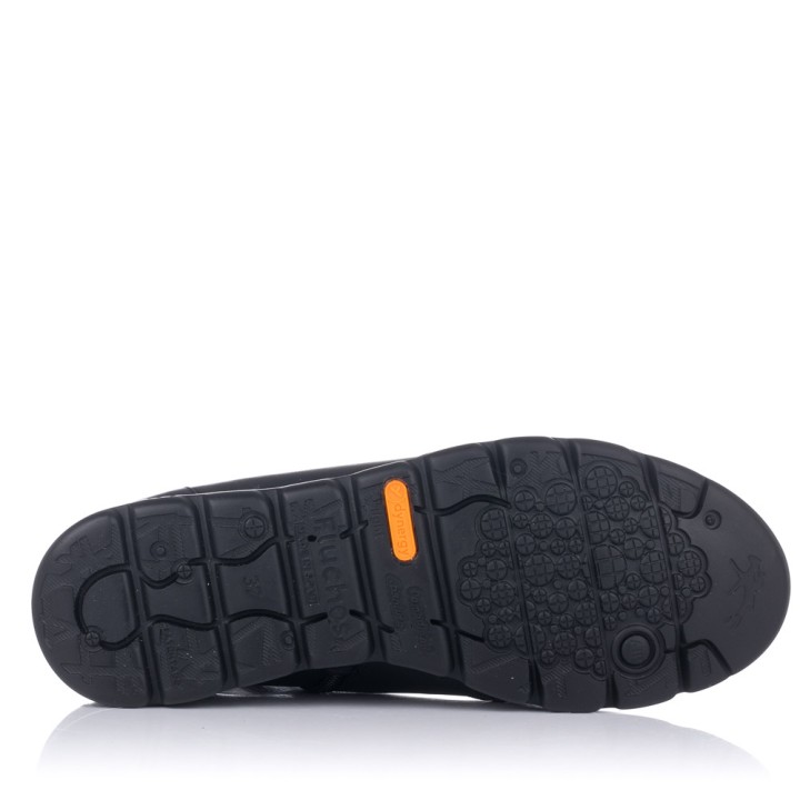 Botines planos Fluchos 356 negros
