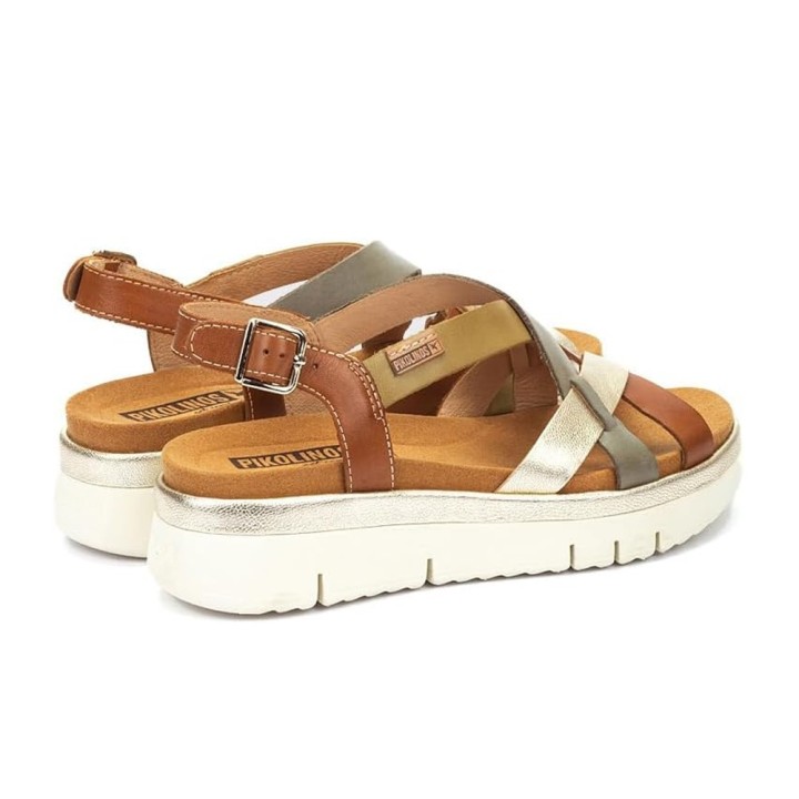 Sandalias Planas Mujer Pikolinos W4n-0650 Cuero