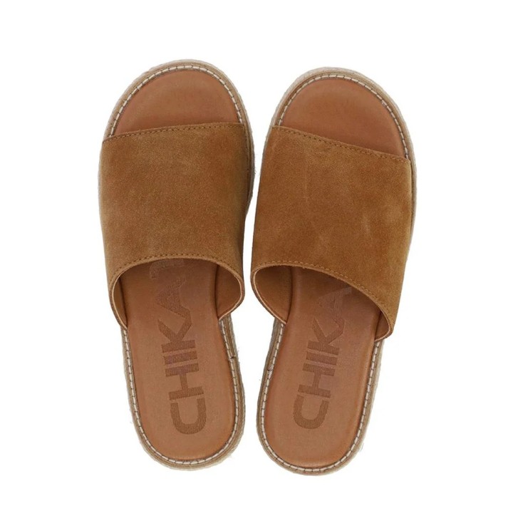 Sandalias Planas Mujer Chika10 Bonna 25 Cuero
