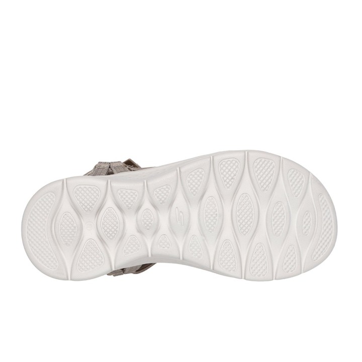 Sandalias Planas Mujer Skechers 141451 Taupe