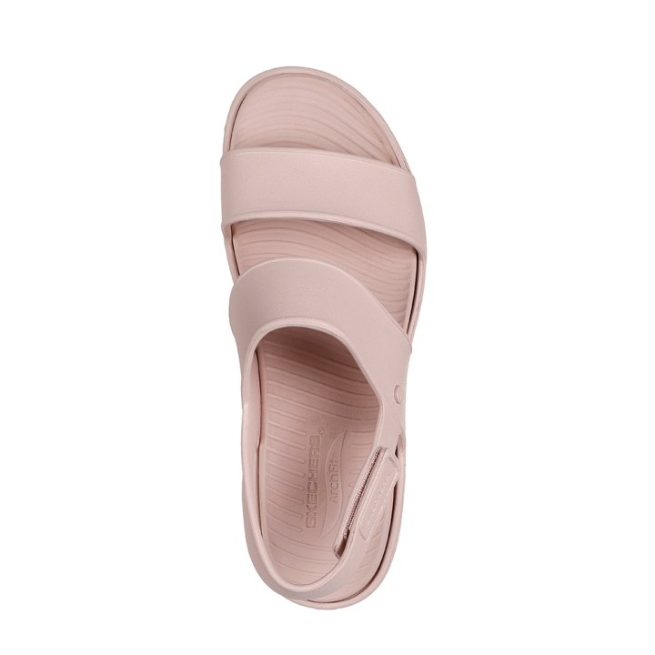 Sandalias Planas Mujer Skechers 111257 Gris