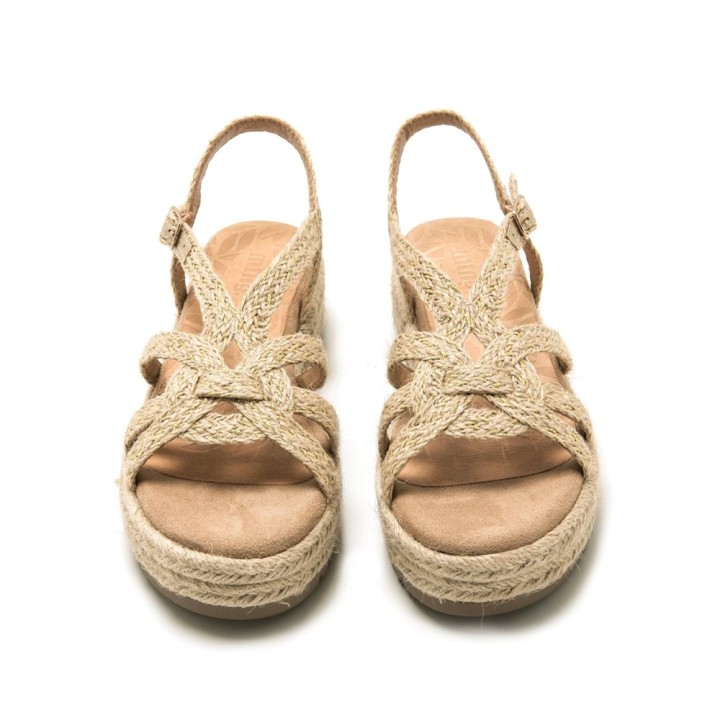 Sandalias Planas Mujer Mustang 51261 Natural