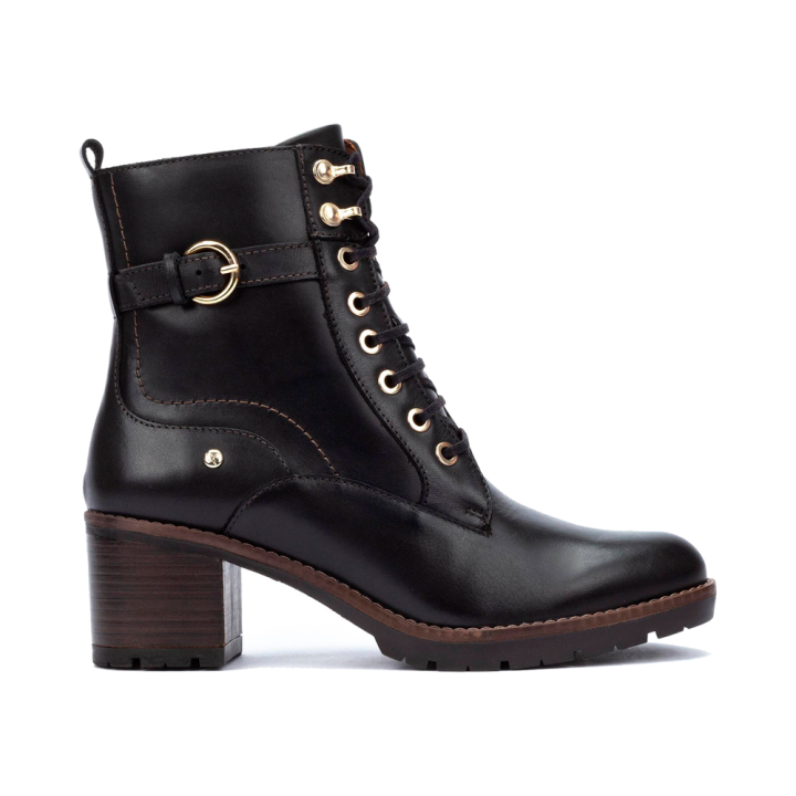Botines de tacón Pikolinos W7h-8510 Negro