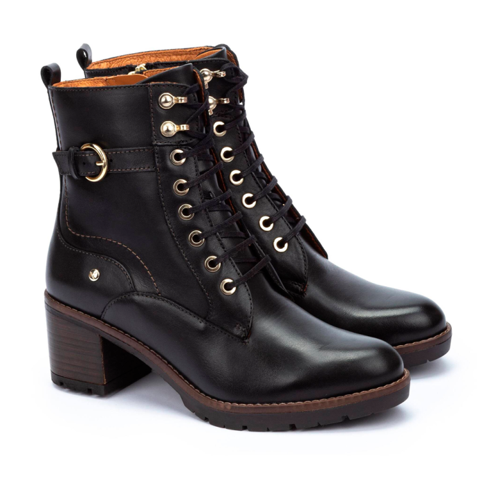 Botines de Tacón Mujer Pikolinos W7H-8510 Negro
