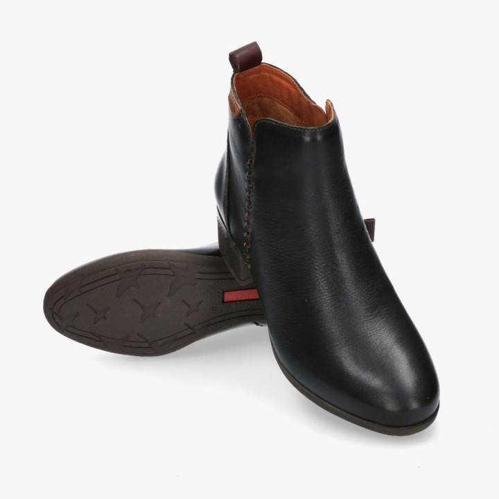 Botines de Tacón Mujer Pikolinos W6W-8950 Negro