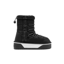 Botines Planos Mujer D.franklin Nordic V.2 Bomb Negro Negro
