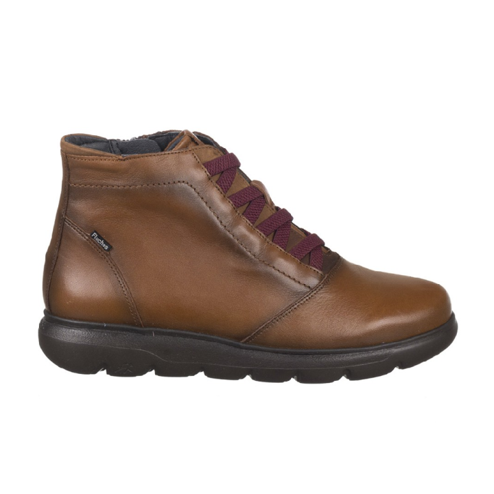 Botines Planos Mujer Fluchos Faral F2026 Cuero