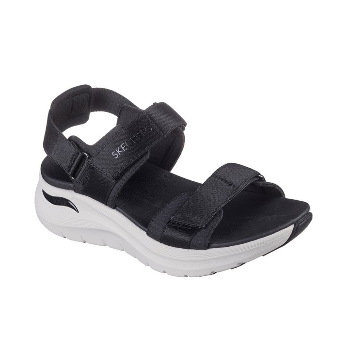 Sandalias Planas Mujer Skechers 119465 Negro
