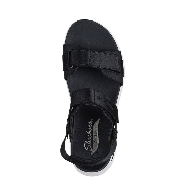 Sandalias Planas Mujer Skechers 119465 Negro