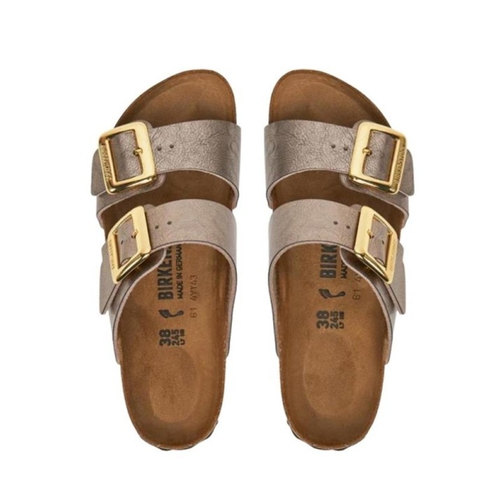 Sandalias Planas Mujer Birkenstock Sydney Taupe