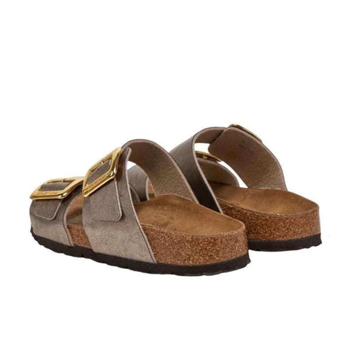 Sandalias Planas Mujer Birkenstock Sydney Taupe
