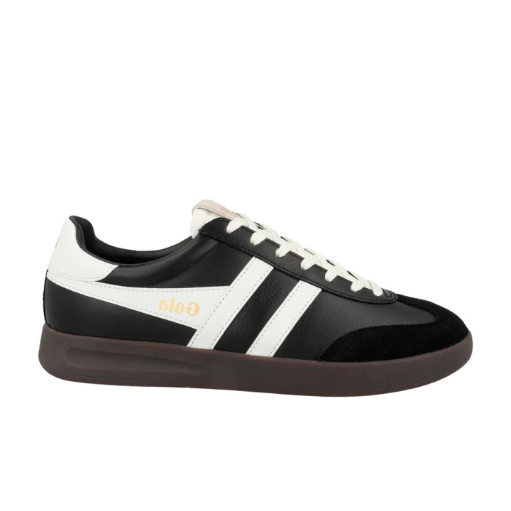 Sneakers Hombre Gola Cyclone Leather Negro-Blanco