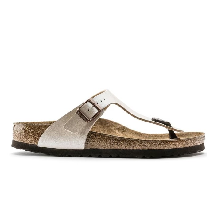 Sandalias Planas Mujer Birkenstock Gizeh Blanco