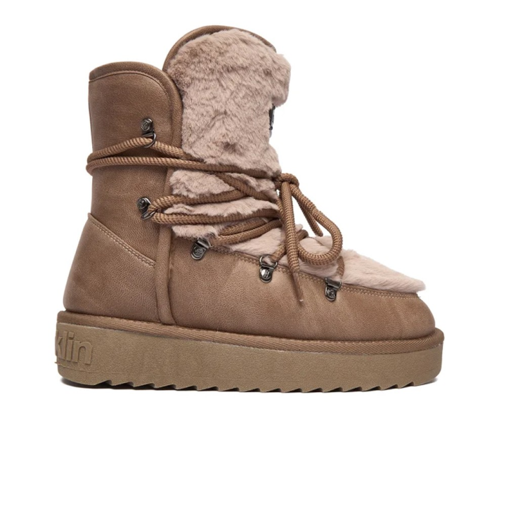 Botines Planos Mujer D.franklin Dfsh370022 Taupe